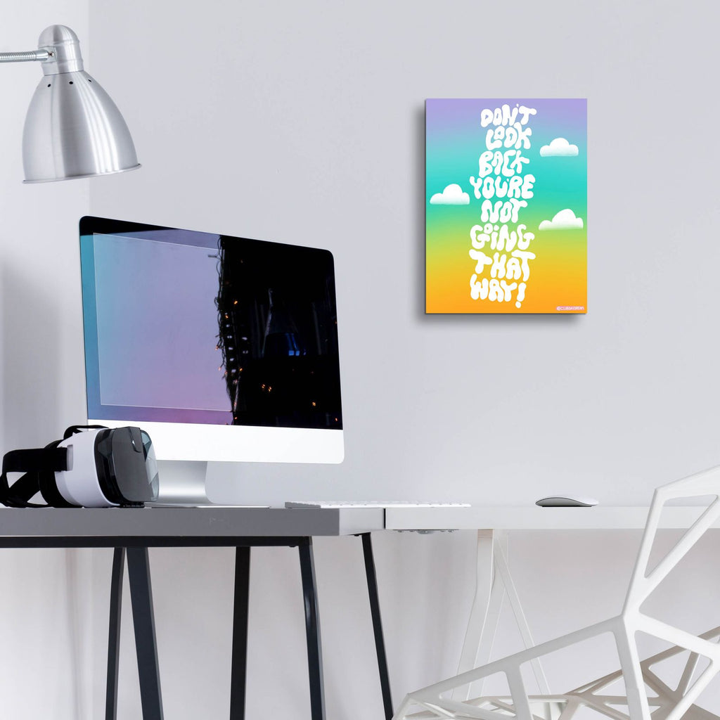 Don't Look Back by Club Daydream - 12x16 acrylic wall art in a room