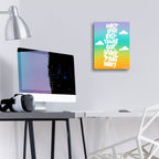 Don't Look Back by Club Daydream - 12x16 acrylic wall art in a room