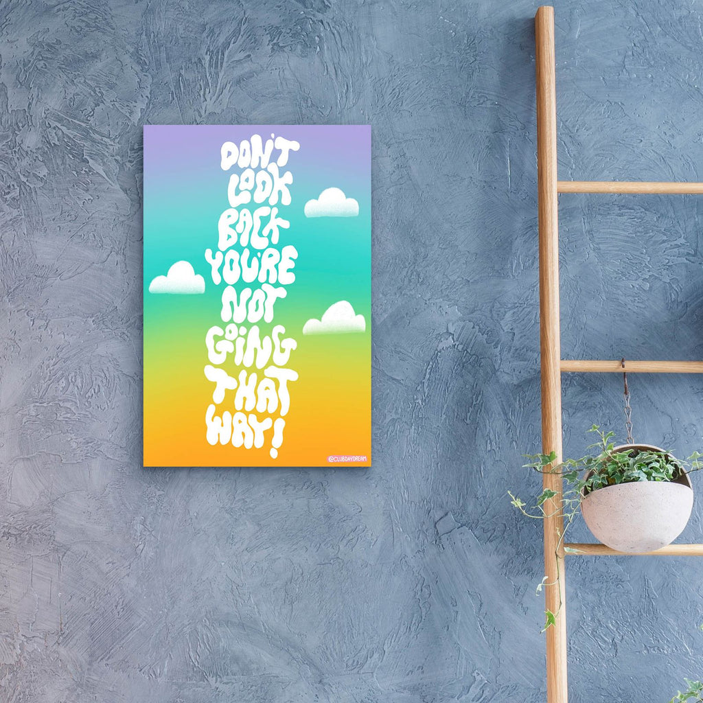 Don't Look Back by Club Daydream - 16x24 acrylic wall art in a room