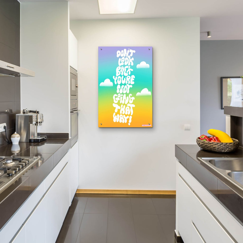 Don't Look Back by Club Daydream - 24x36 acrylic wall art in a room