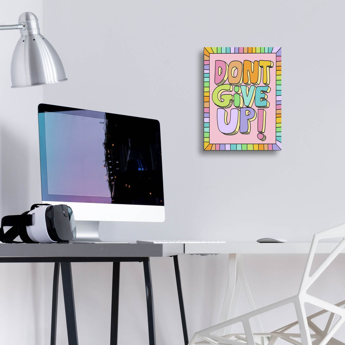 Dont Give Up by Club Daydream - 12x16 acrylic wall art in a room