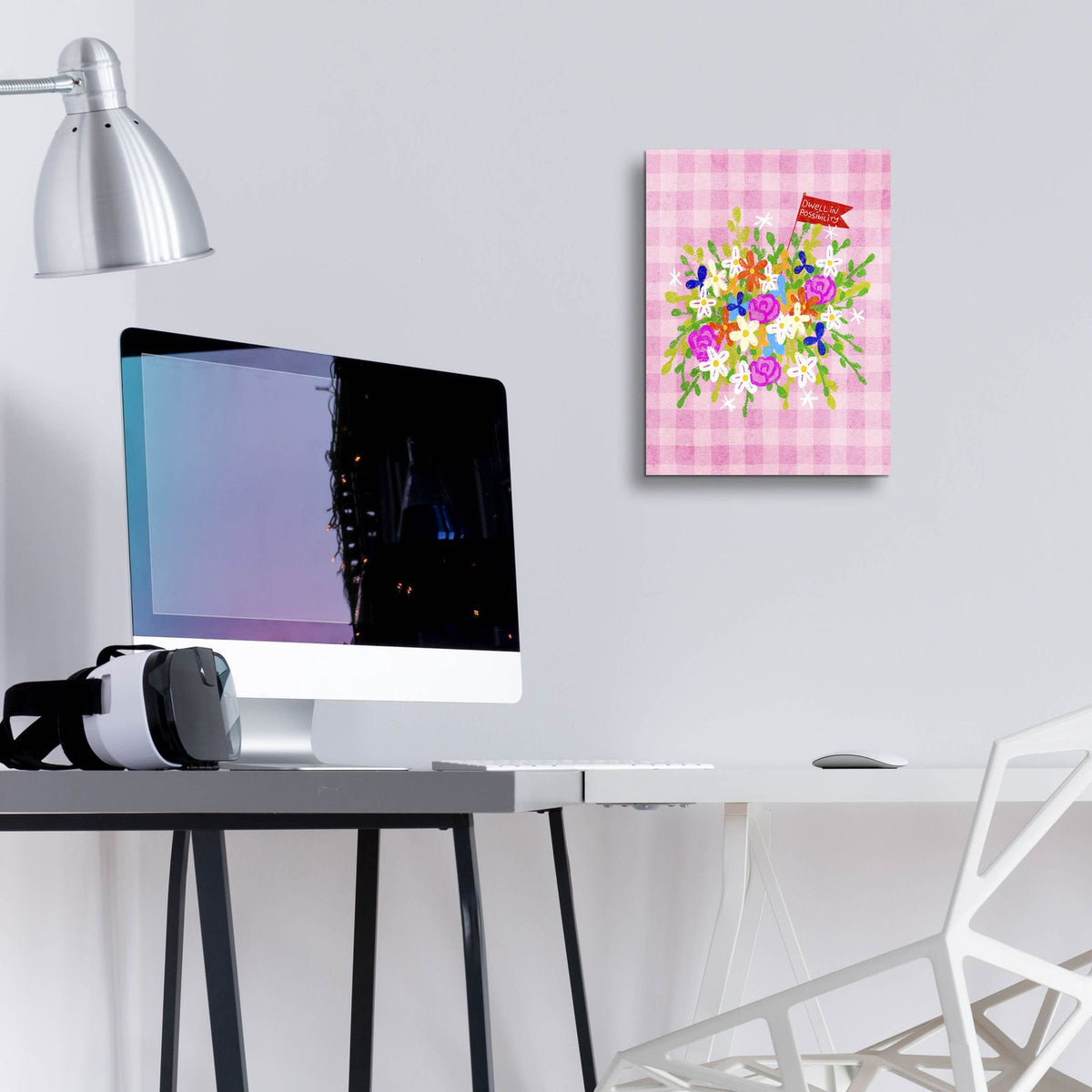 Dwell In Possibility Flowers by Club Daydream - 12x16 acrylic wall art in a room