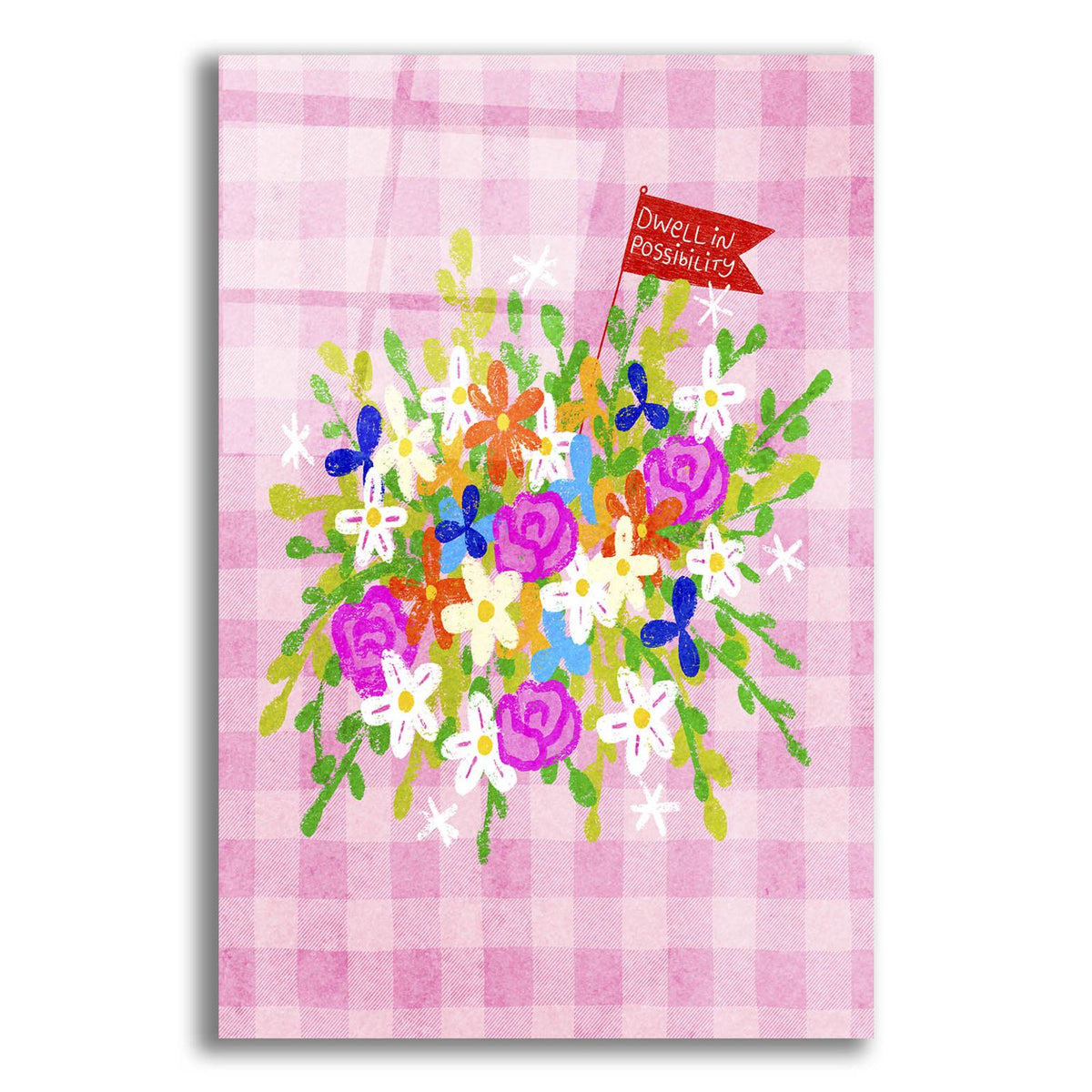 Dwell In Possibility Flowers by Club Daydream acrylic glass wall art