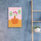 Flowers In Orange Vase by Club Daydream - 16x24 acrylic wall art in a room