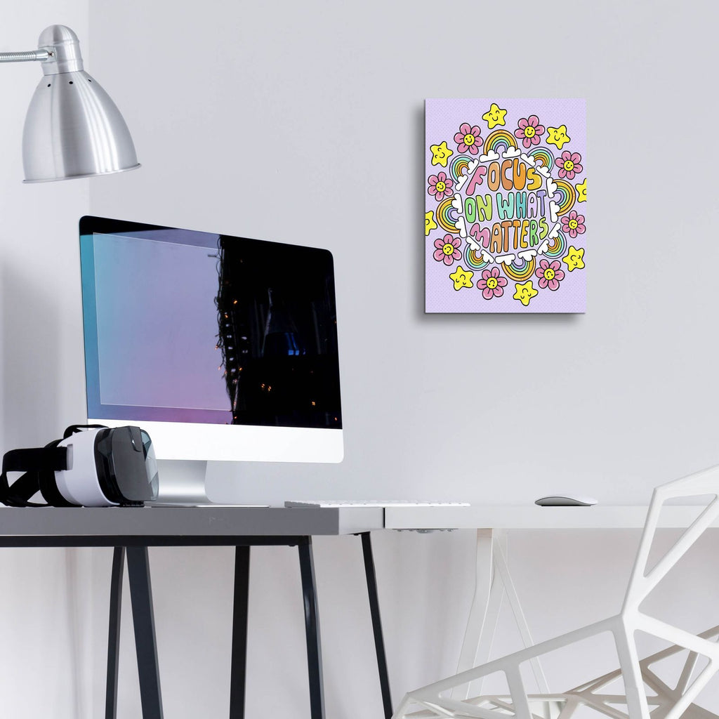 Focus On What Matters by Club Daydream - 12x16 acrylic wall art in a room