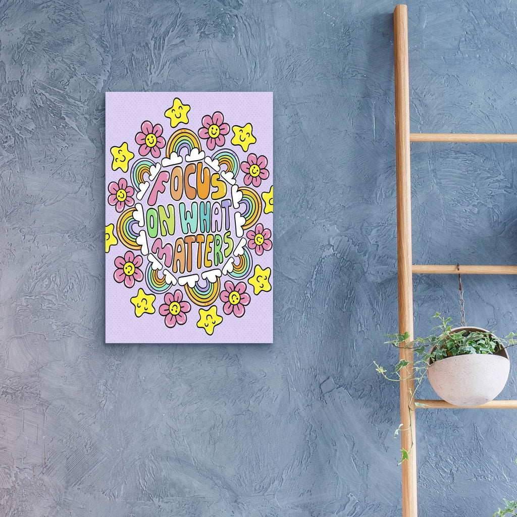 Focus On What Matters by Club Daydream - 16x24 acrylic wall art in a room