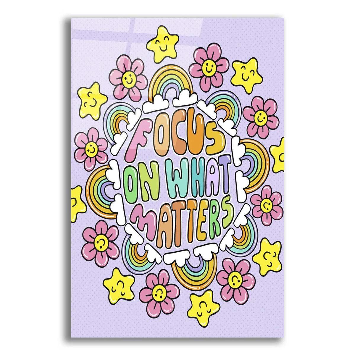 Focus On What Matters by Club Daydream acrylic glass wall art