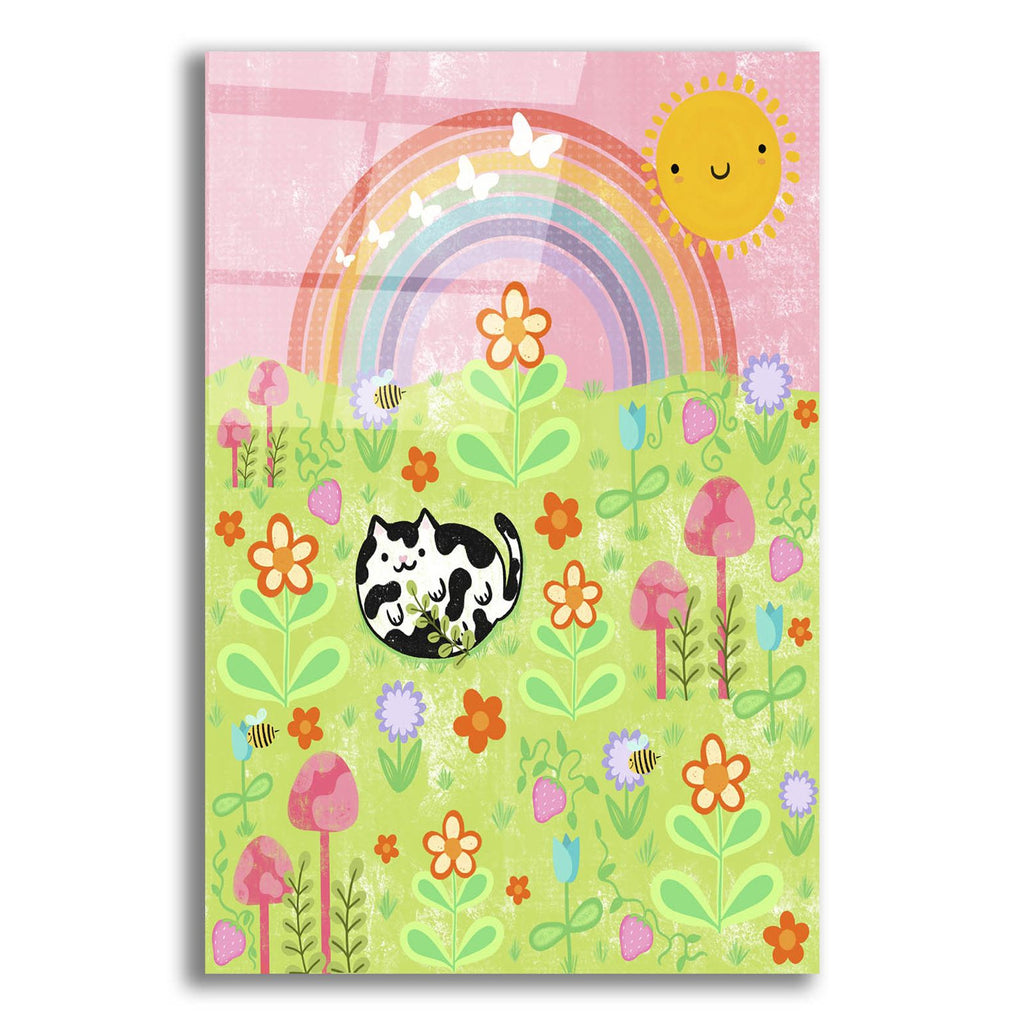 Frolicking Cat by Club Daydream acrylic glass wall art