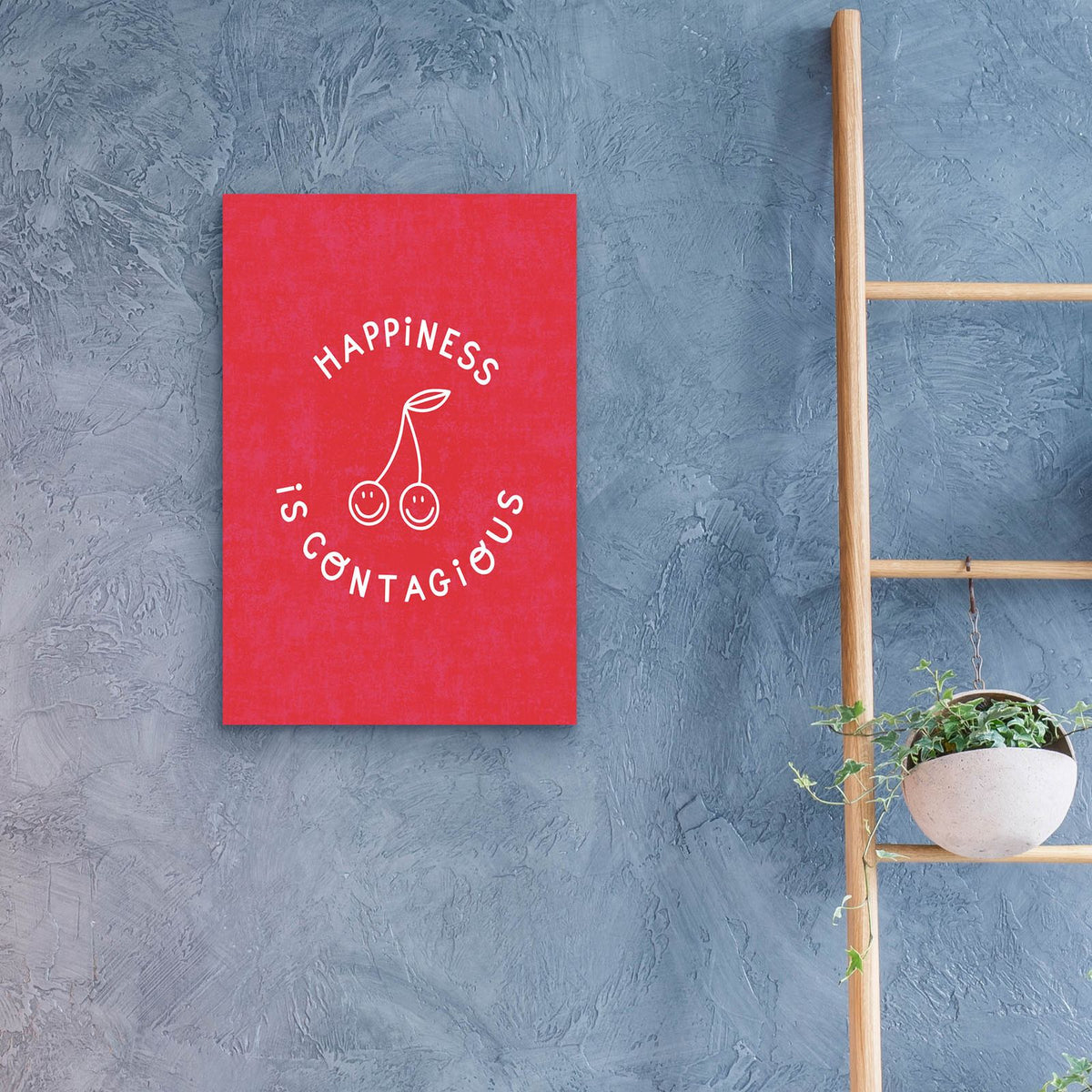 Happiness Contagious by Club Daydream - 16x24 acrylic wall art in a room