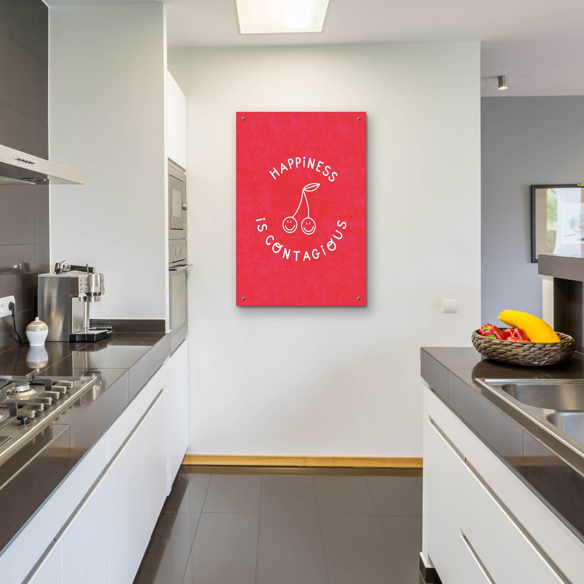 Happiness Contagious by Club Daydream - 24x36 acrylic wall art in a room
