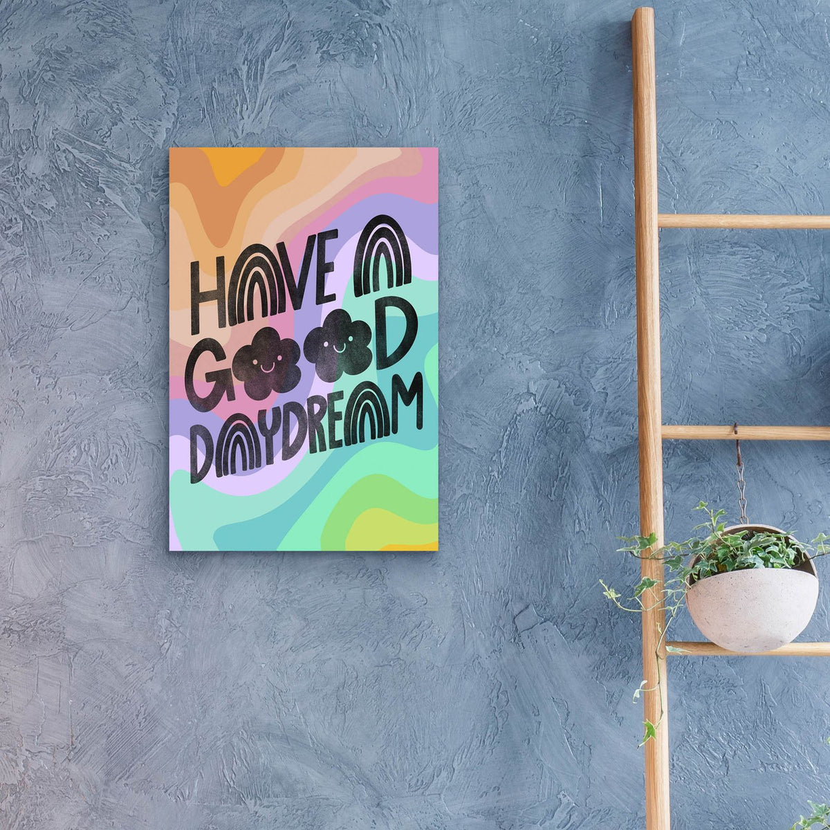 Have A Good Daydream Colorful by Club Daydream - 16x24 acrylic wall art in a room