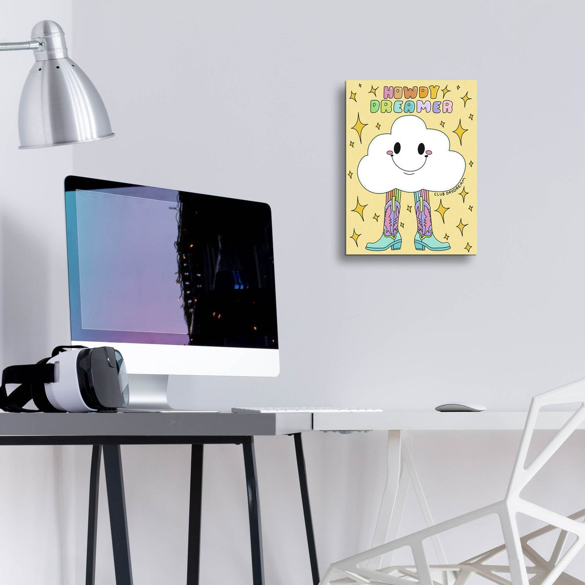 Howdy Dreamer by Club Daydream - 12x16 acrylic wall art in a room