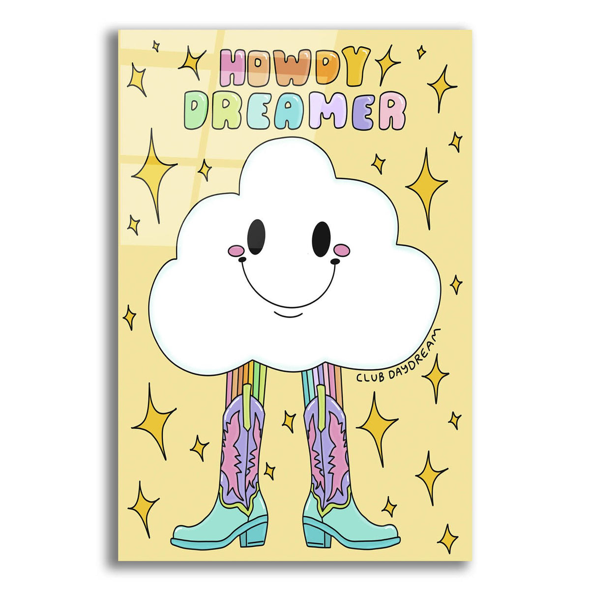 Howdy Dreamer by Club Daydream acrylic glass wall art