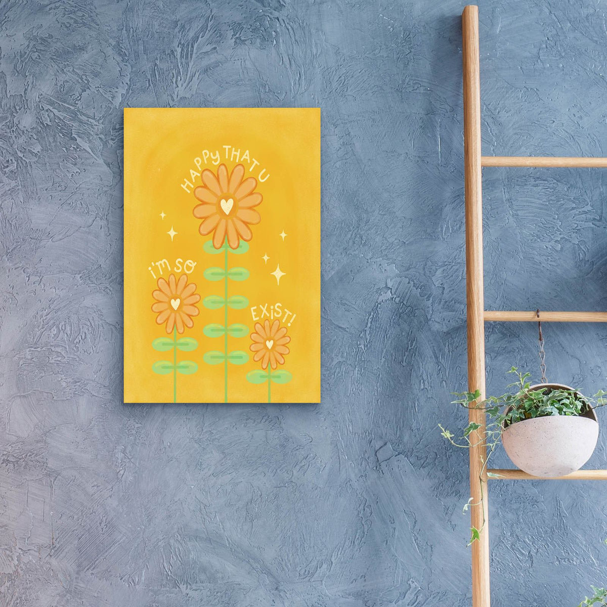 I'm So Happy Exist by Club Daydream - 16x24 acrylic wall art in a room