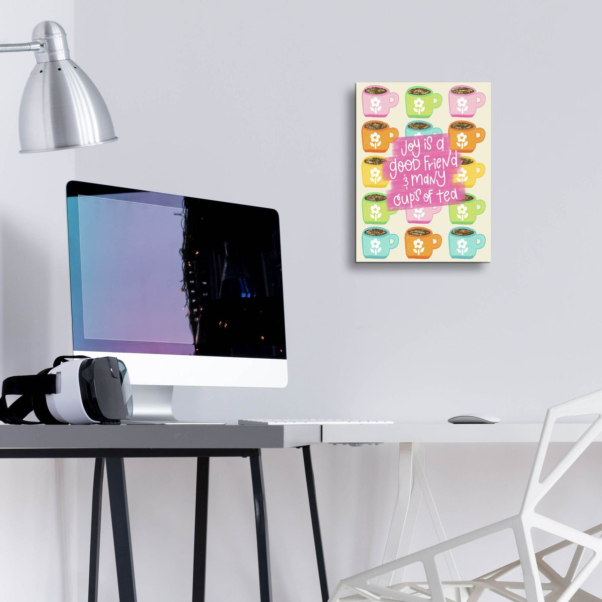 Joy Is A Good Friend by Club Daydream - 12x16 acrylic wall art in a room