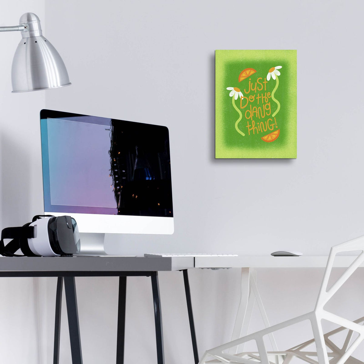 Just Do The Dang Things by Club Daydream - 12x16 acrylic wall art in a room