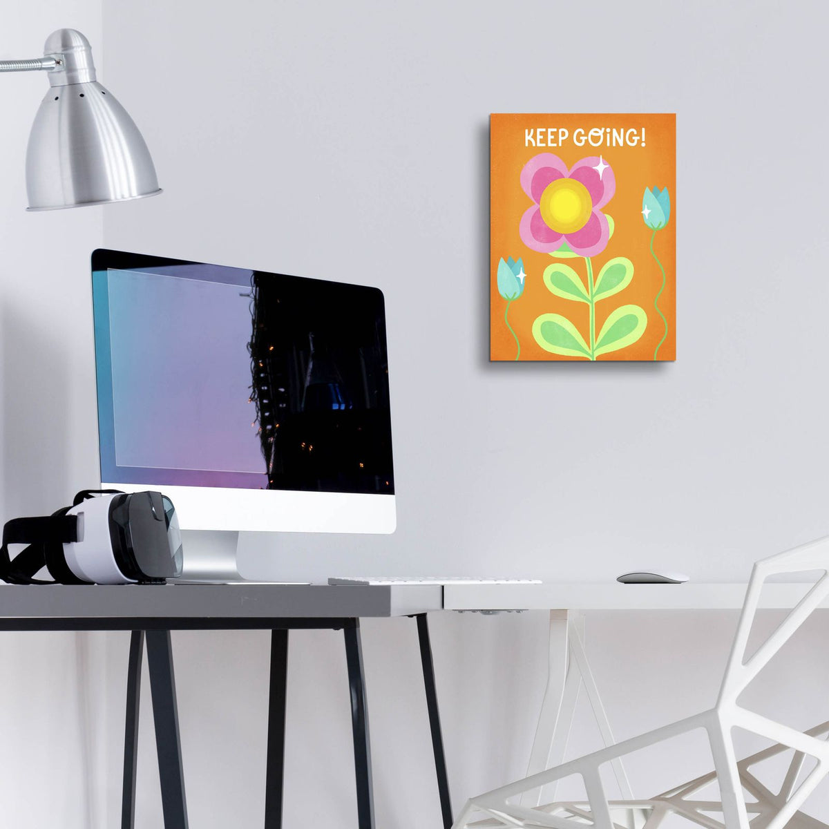 Keep Going Flowers by Club Daydream - 12x16 acrylic wall art in a room
