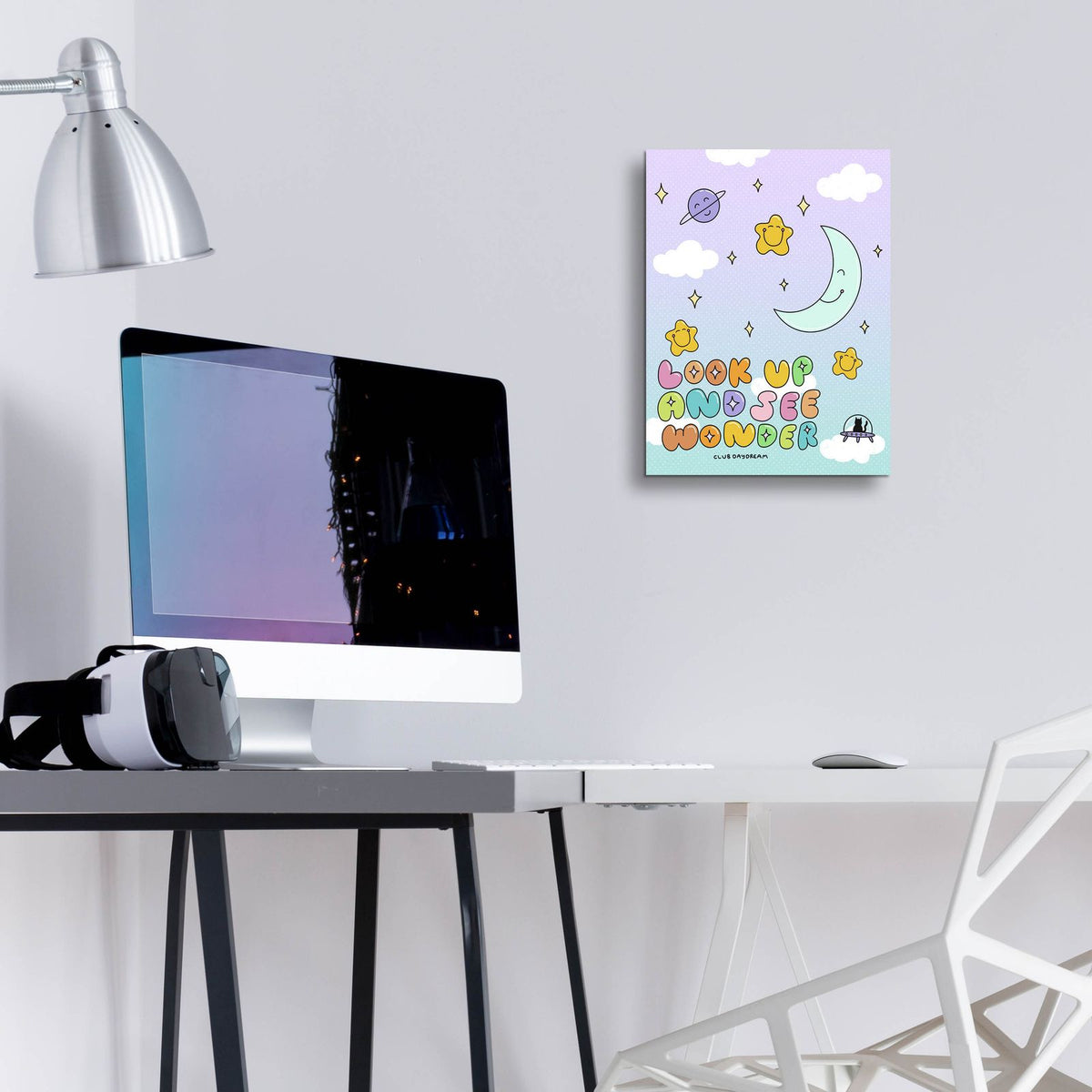 Look Up And See Wonder by Club Daydream - 12x16 acrylic wall art in a room