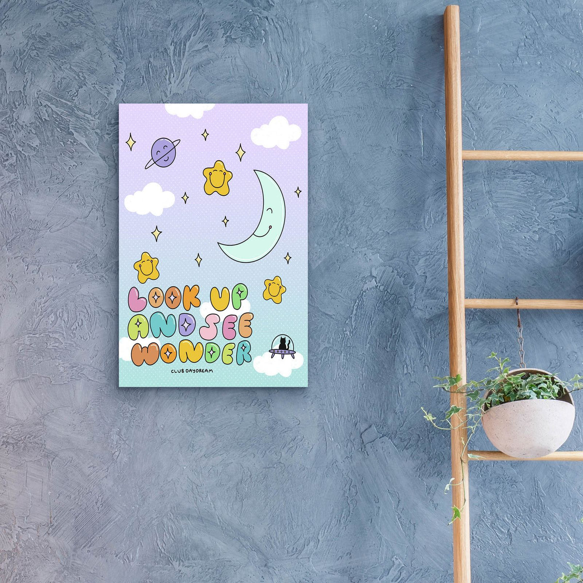 Look Up And See Wonder by Club Daydream - 16x24 acrylic wall art in a room
