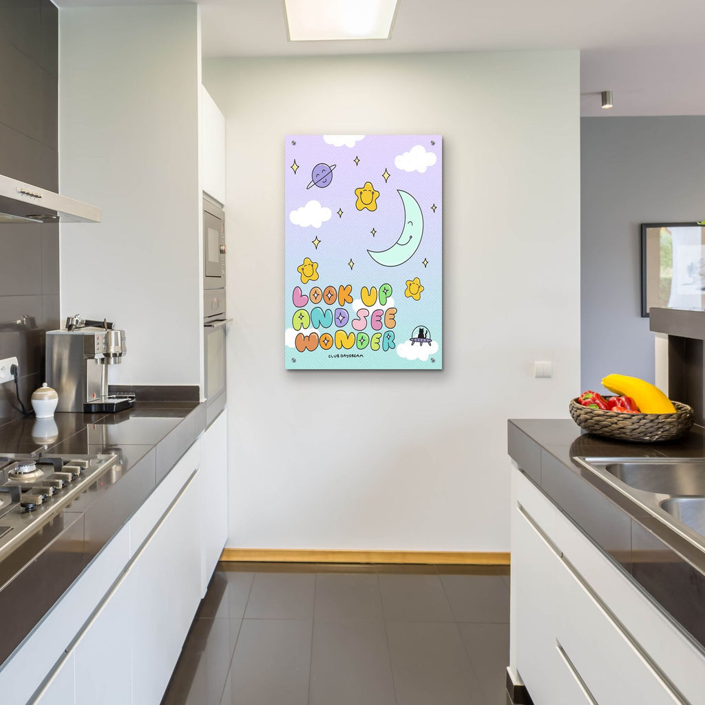 Look Up And See Wonder by Club Daydream - 24x36 acrylic wall art in a room