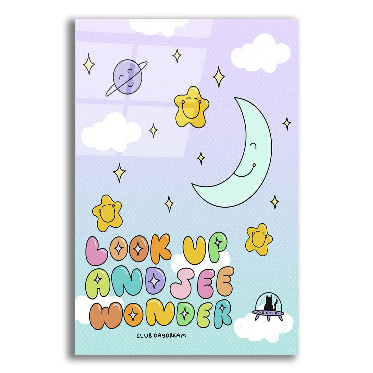Look Up And See Wonder by Club Daydream acrylic glass wall art