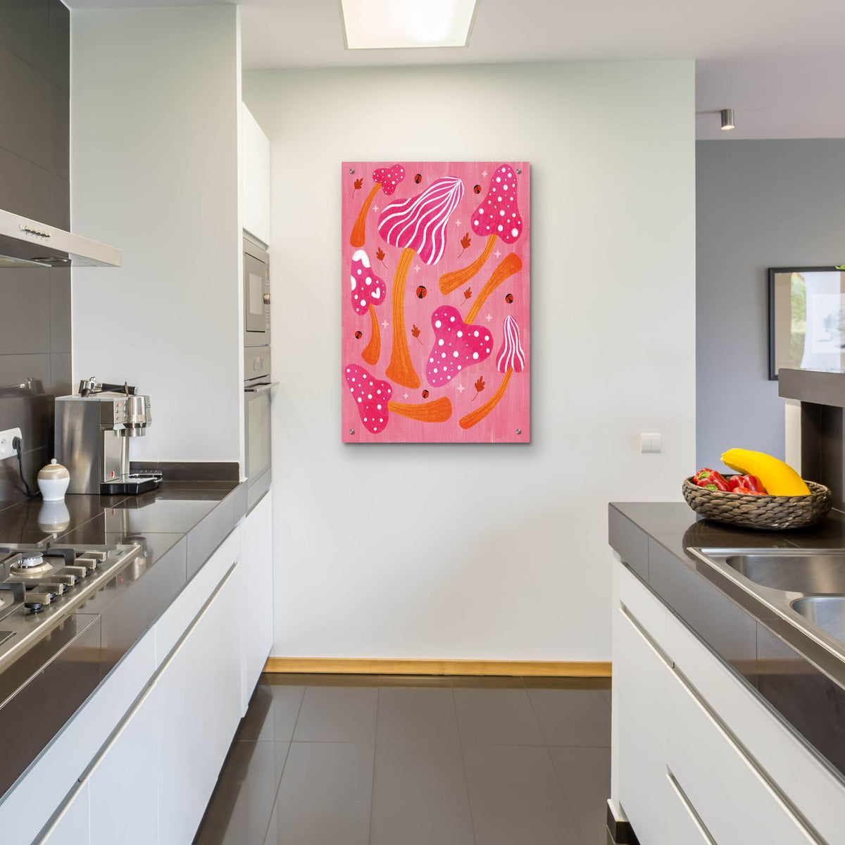 Mushrooms In Fall by Club Daydream - 24x36 acrylic wall art in a room