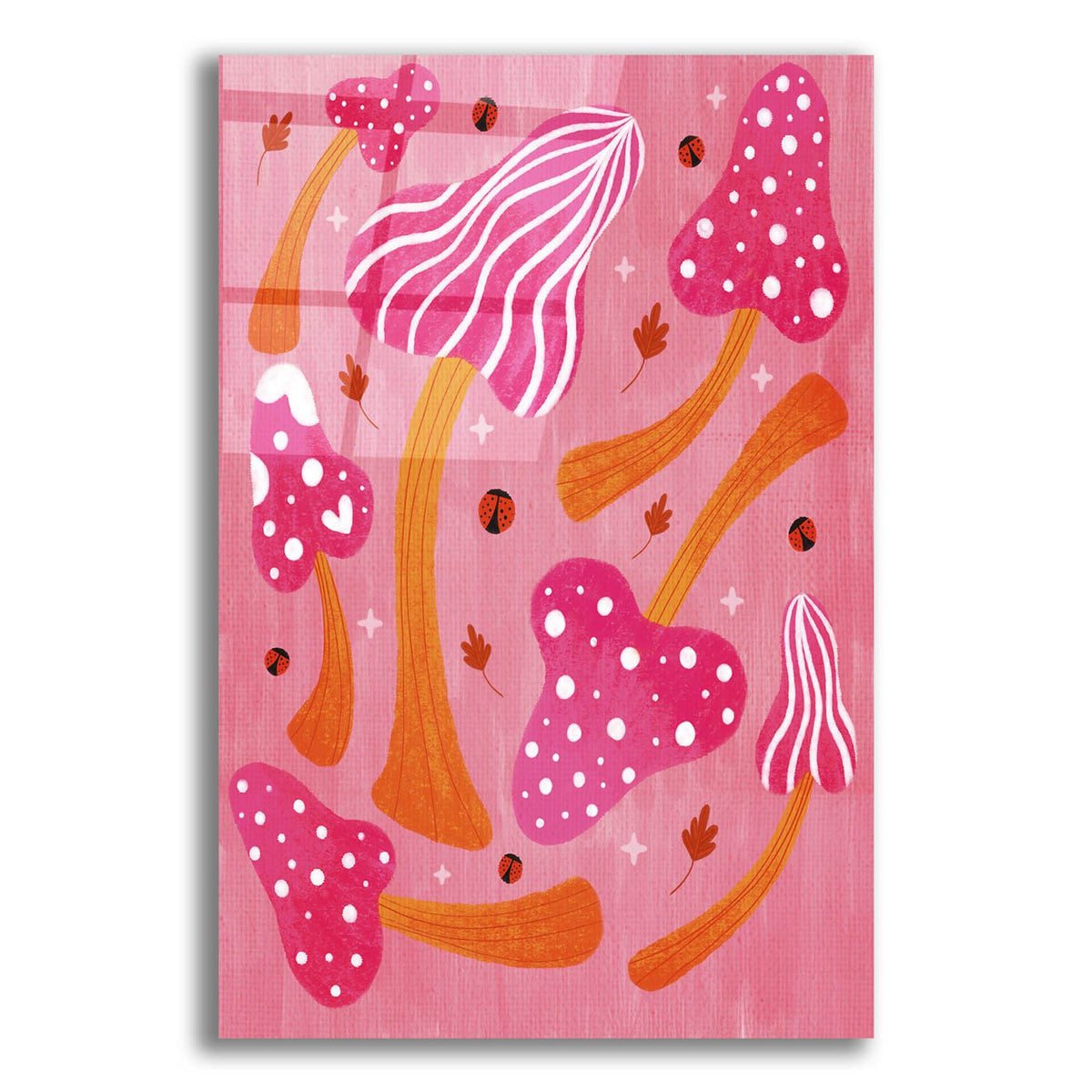 Mushrooms In Fall by Club Daydream acrylic glass wall art