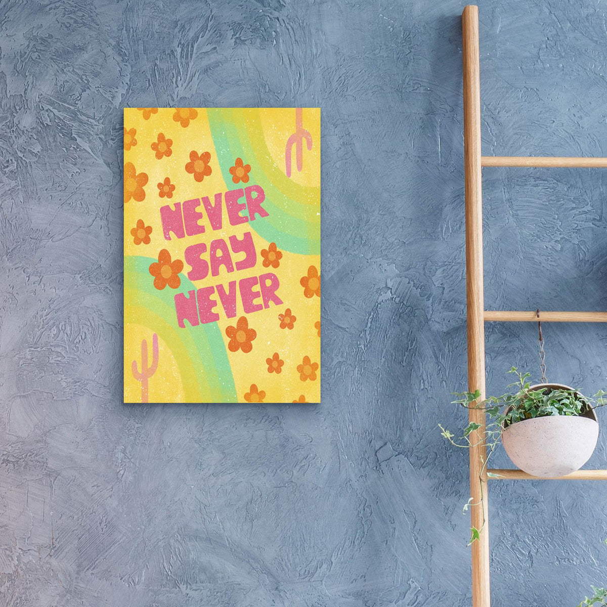 Never Say Never by Club Daydream - 16x24 acrylic wall art in a room