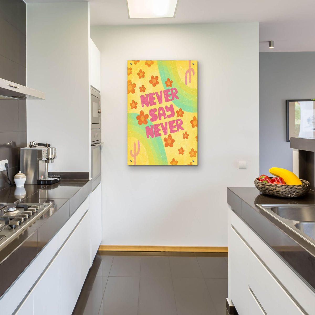 Never Say Never by Club Daydream - 24x36 acrylic wall art in a room