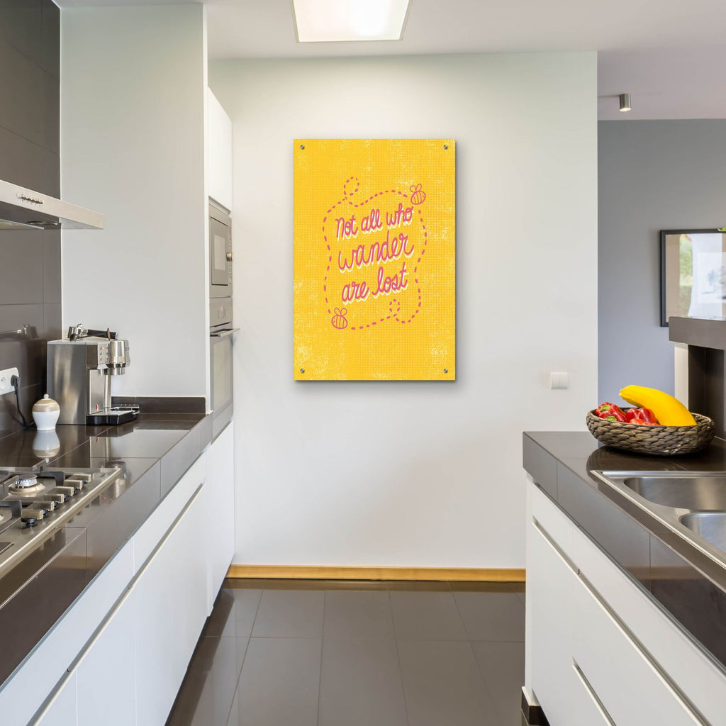 Not All Who Wander by Club Daydream - 24x36 acrylic wall art in a room