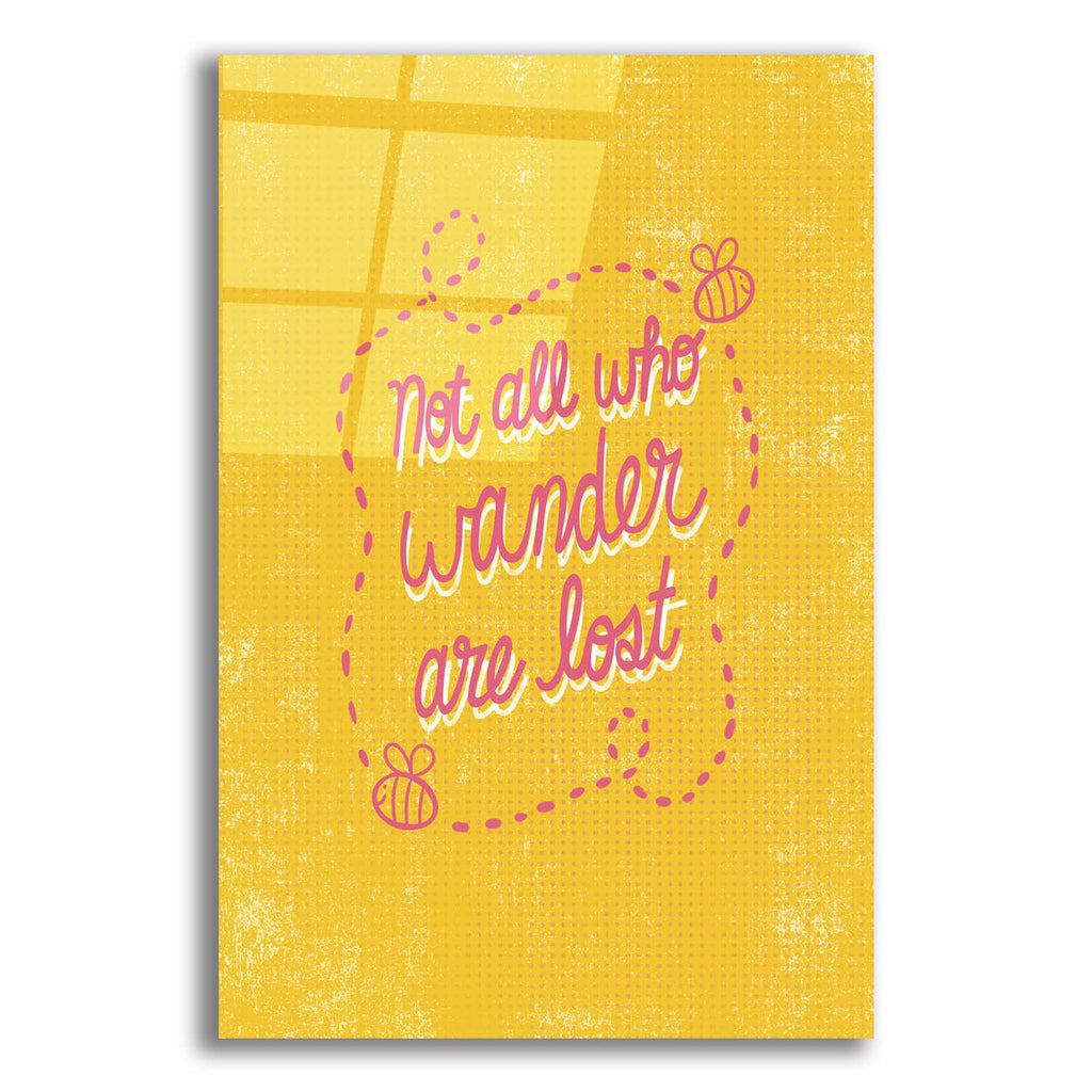 Not All Who Wander by Club Daydream acrylic glass wall art