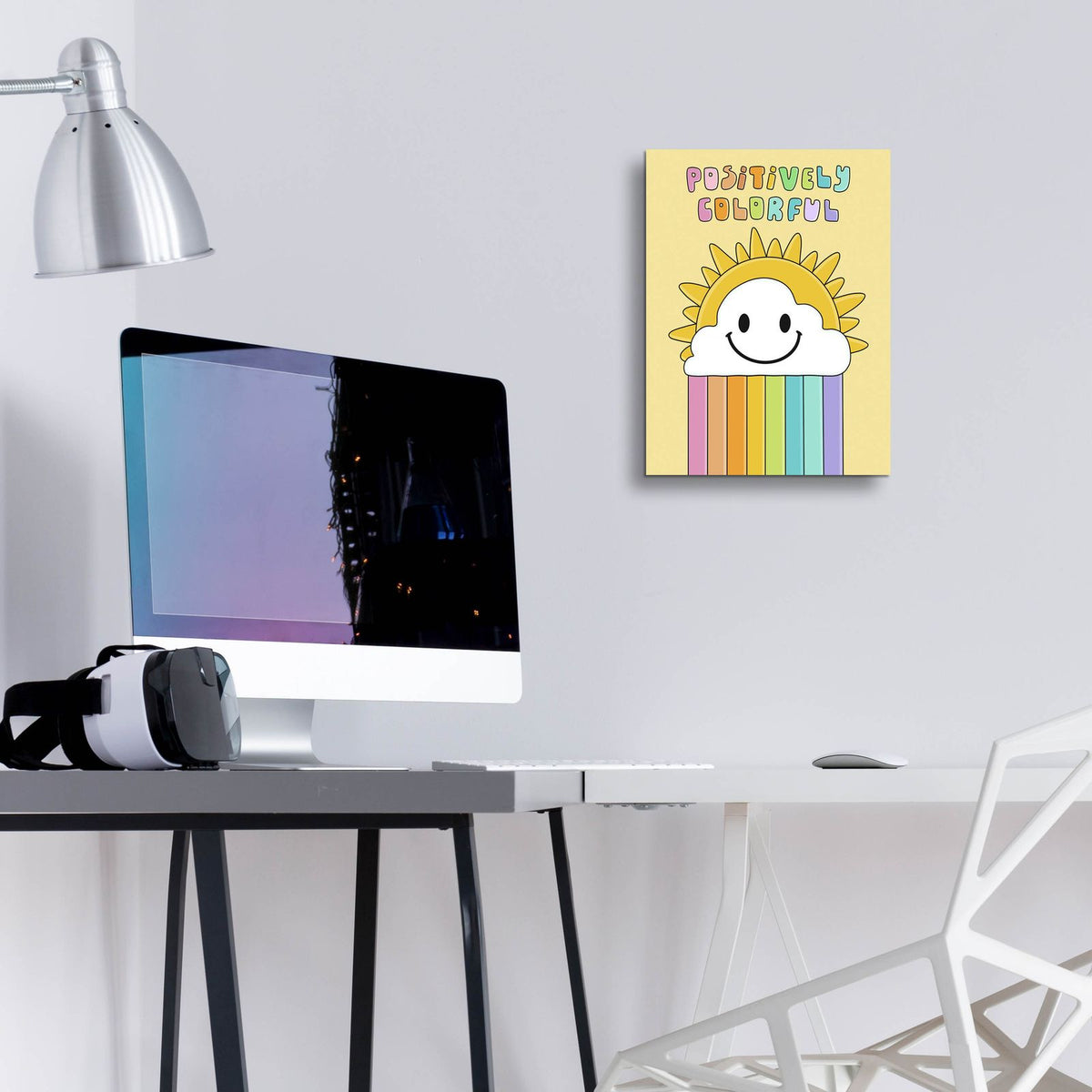 Positively Colorful by Club Daydream - 12x16 acrylic wall art in a room