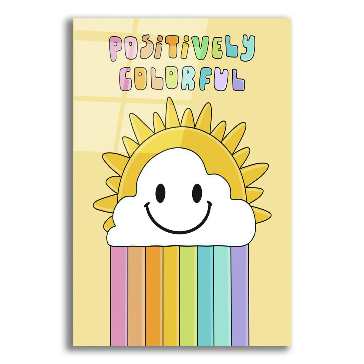 Positively Colorful by Club Daydream acrylic glass wall art