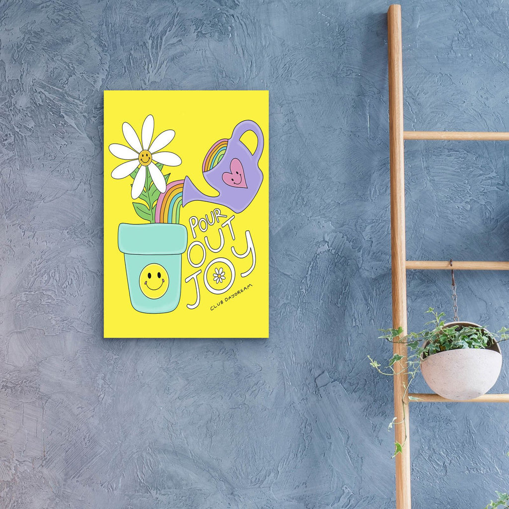 Pour Out Joy by Club Daydream - 16x24 acrylic wall art in a room