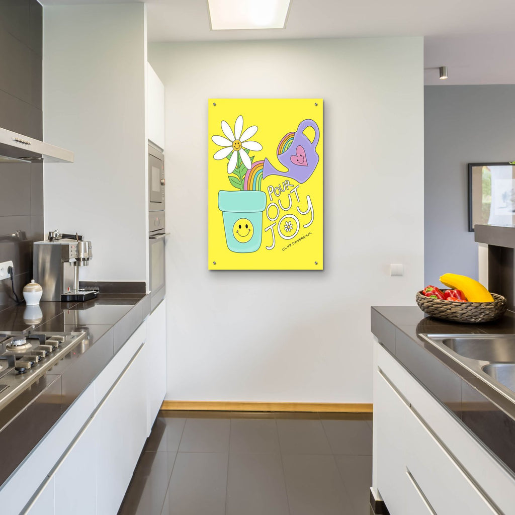 Pour Out Joy by Club Daydream - 24x36 acrylic wall art in a room