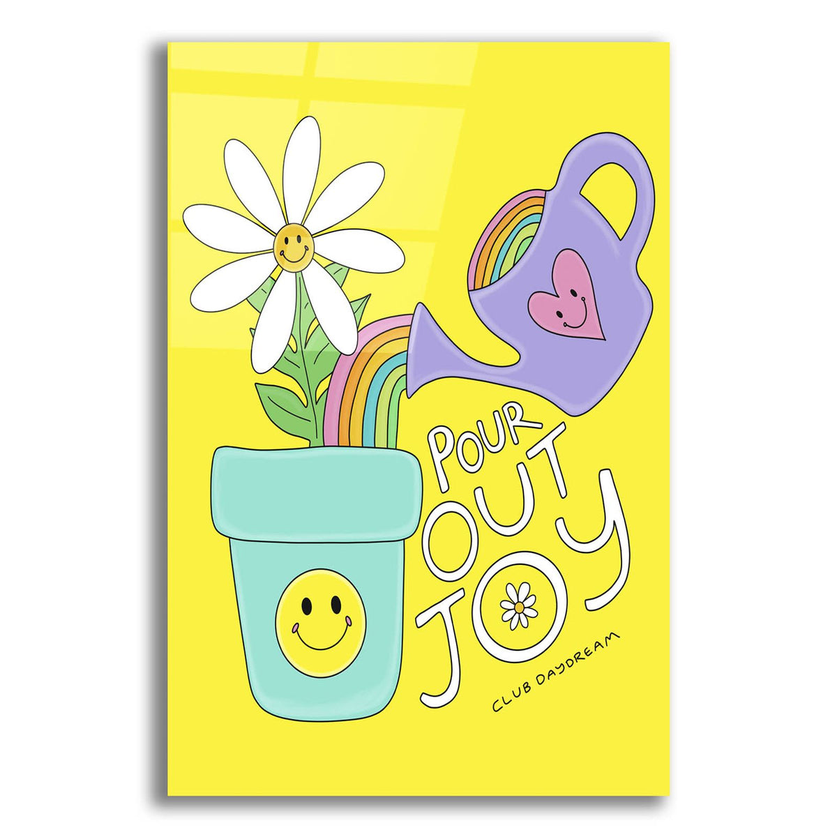 Pour Out Joy by Club Daydream acrylic glass wall art