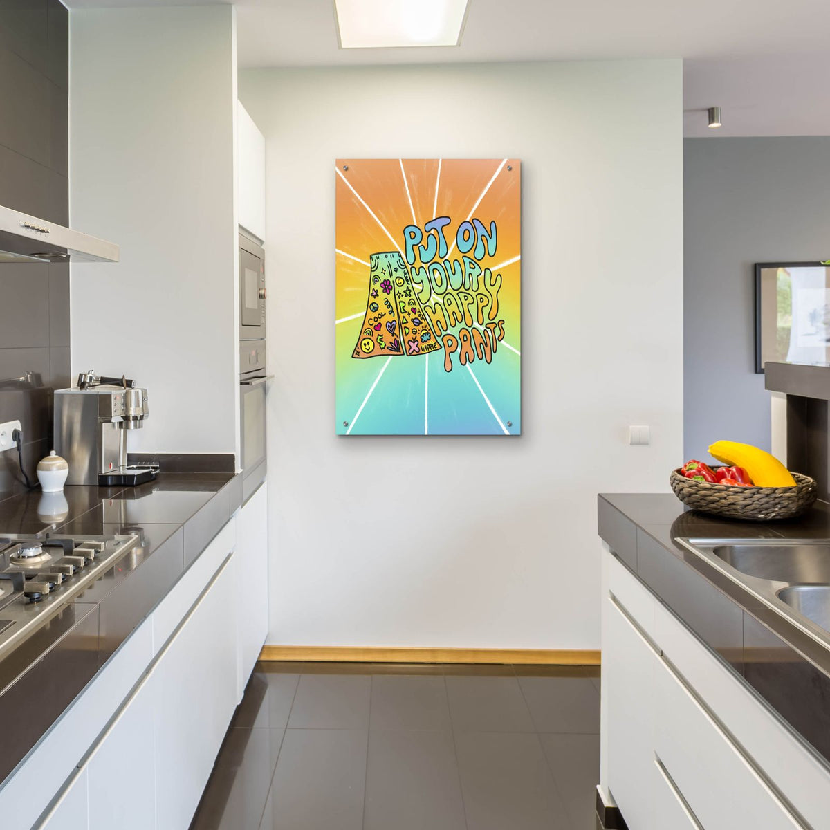 Put On Your Happy Pants by Club Daydream - 24x36 acrylic wall art in a room