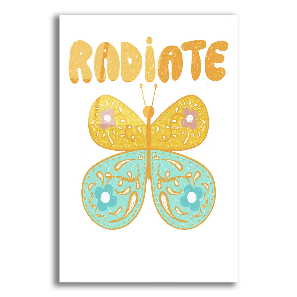 Radiate Butterfly by Club Daydream acrylic glass wall art