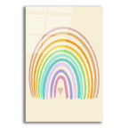 Rainbow With Heart by Club Daydream acrylic glass wall art