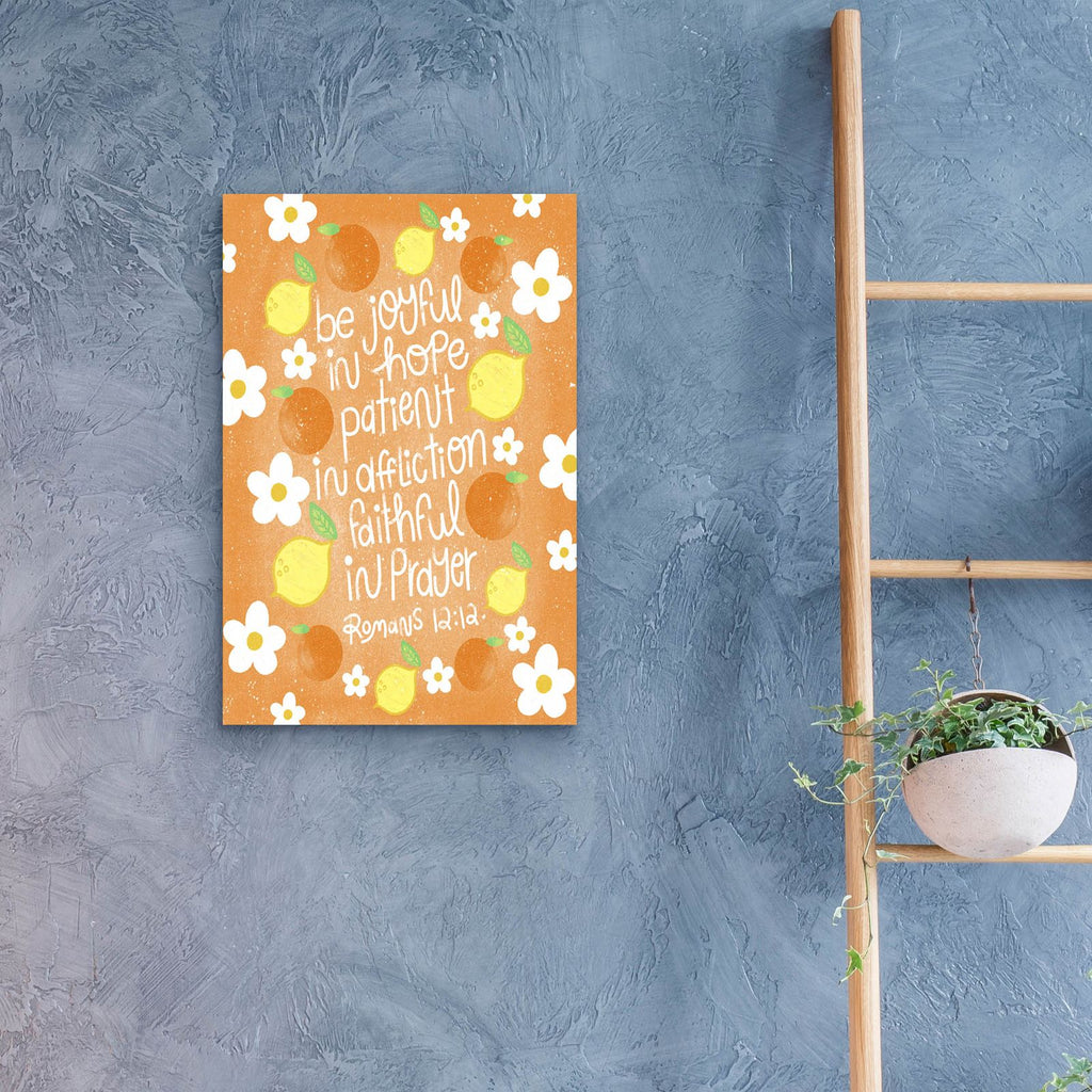 Romans 12 12 by Club Daydream - 16x24 acrylic wall art in a room
