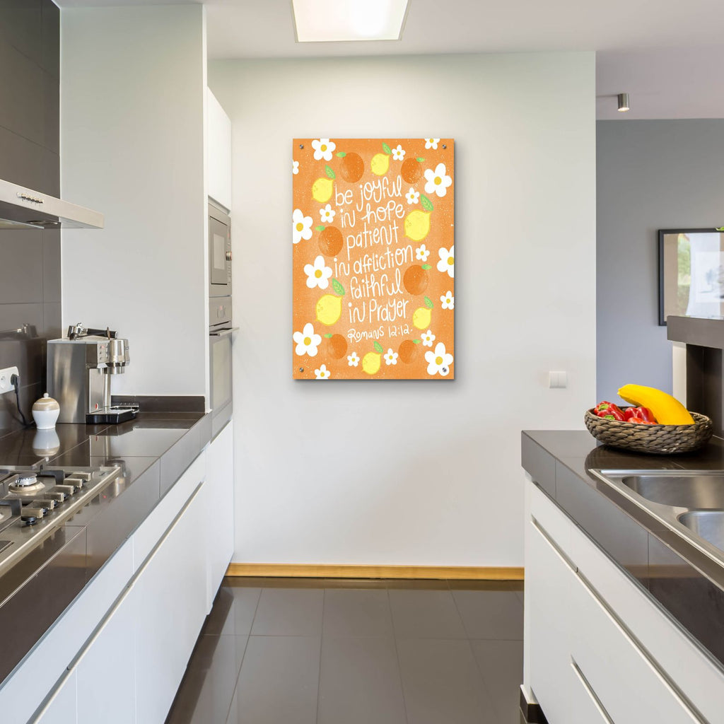 Romans 12 12 by Club Daydream - 24x36 acrylic wall art in a room