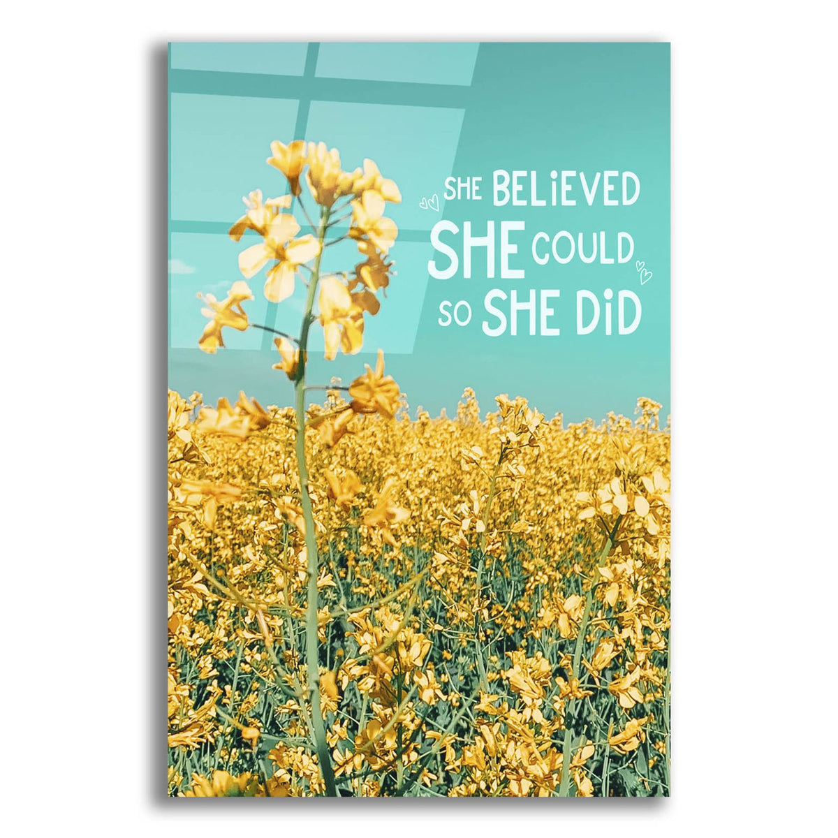 She Believed by Club Daydream acrylic glass wall art