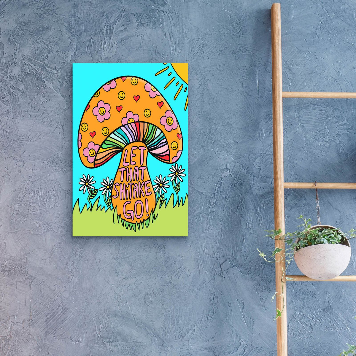 Shitake by Club Daydream - 16x24 acrylic wall art in a room