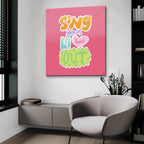 Sing Your Lil Heart Out by Club Daydream - 36x36 acrylic wall art in a room