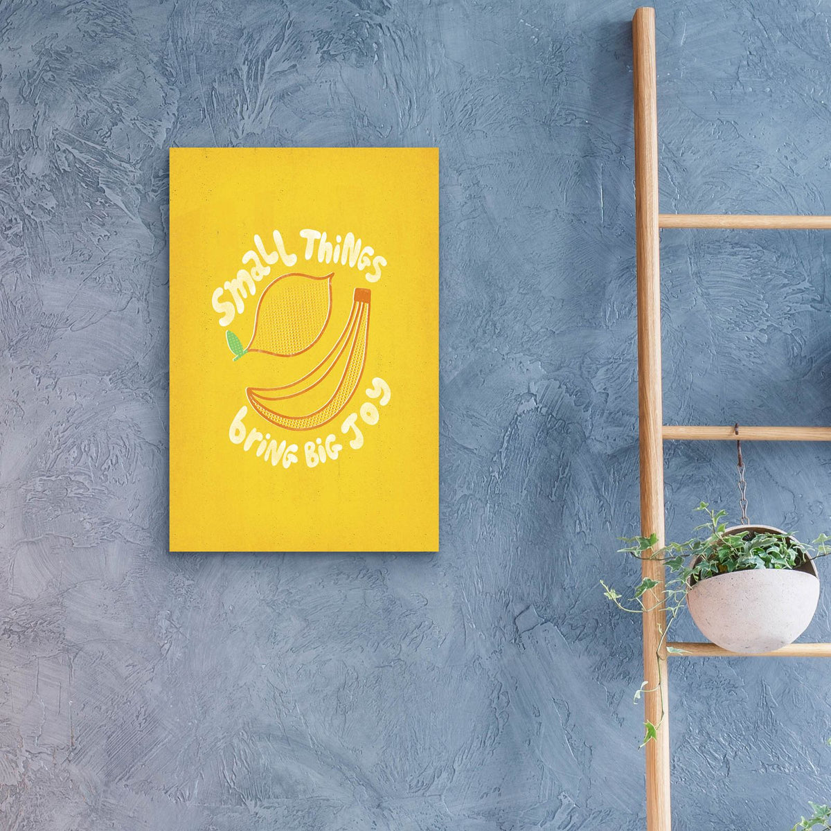 Small Things Joy by Club Daydream - 16x24 acrylic wall art in a room