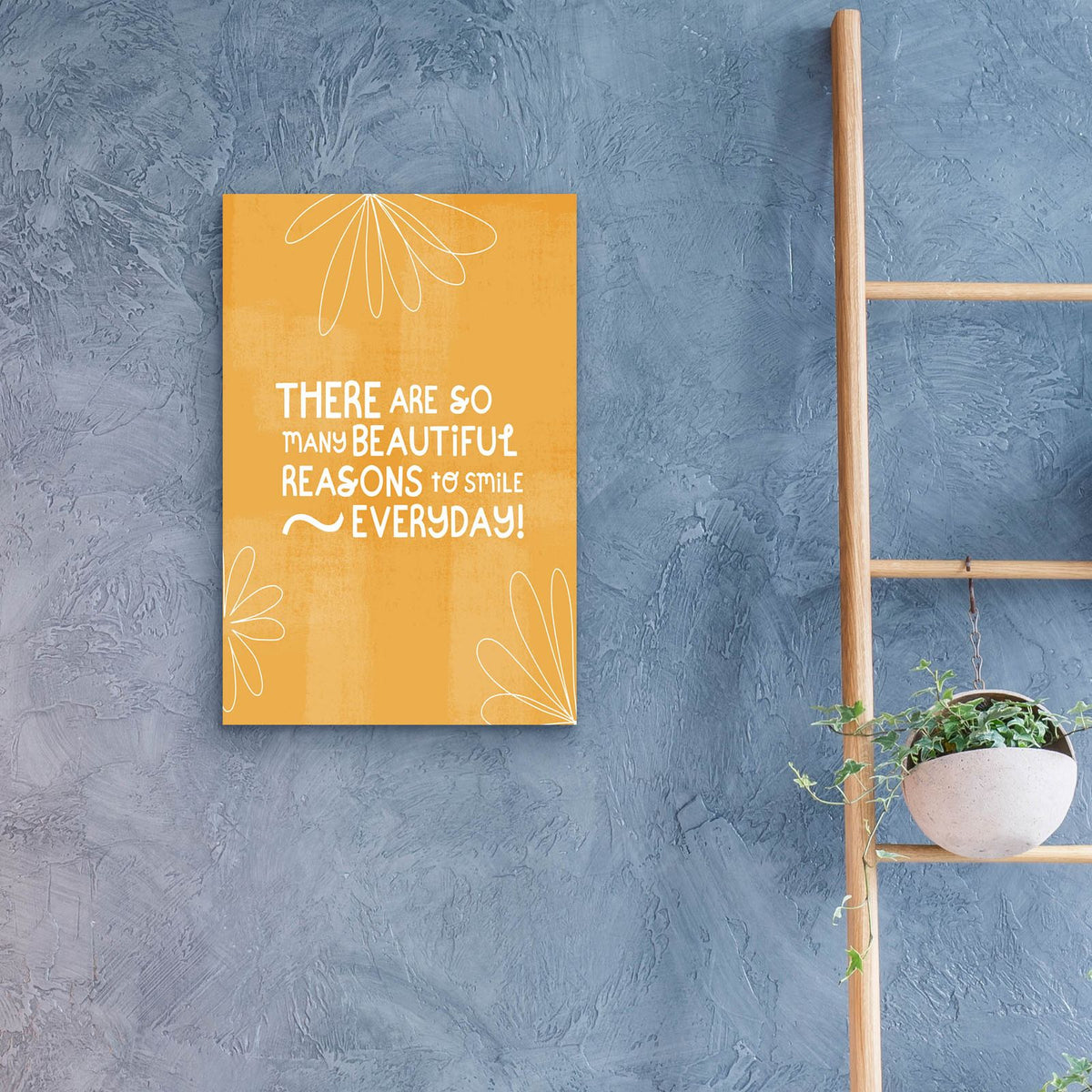 Smile Everyday by Club Daydream - 16x24 acrylic wall art in a room