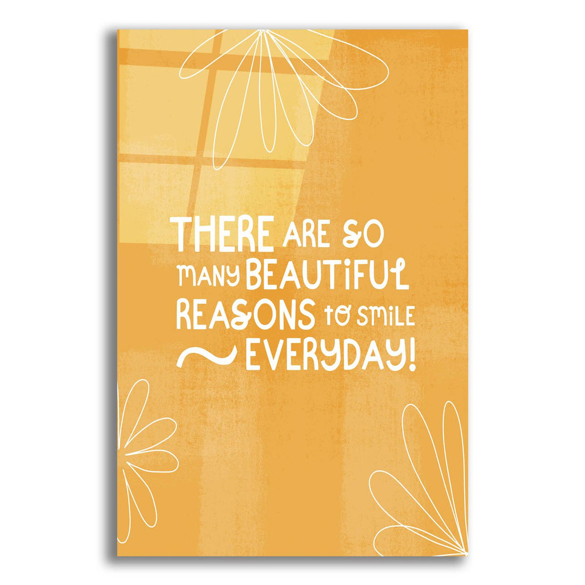 Smile Everyday by Club Daydream acrylic glass wall art