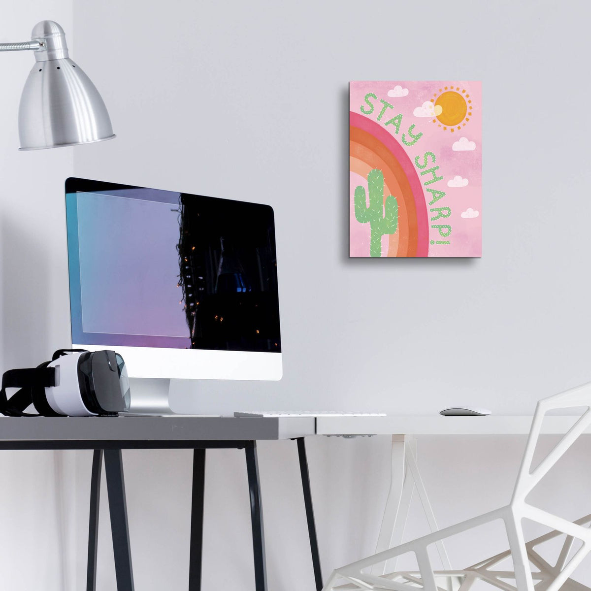 Stay Sharp by Club Daydream - 12x16 acrylic wall art in a room