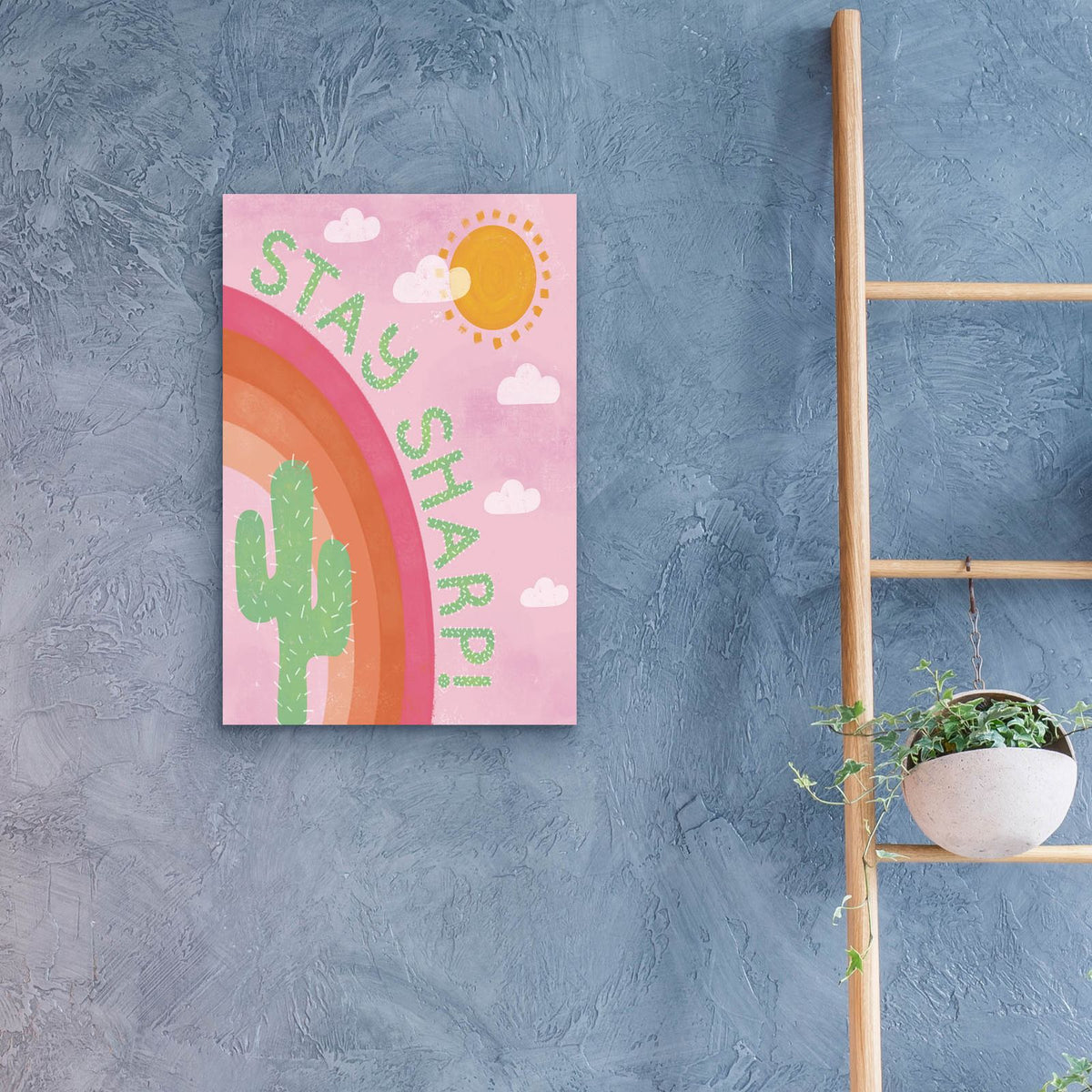 Stay Sharp by Club Daydream - 16x24 acrylic wall art in a room