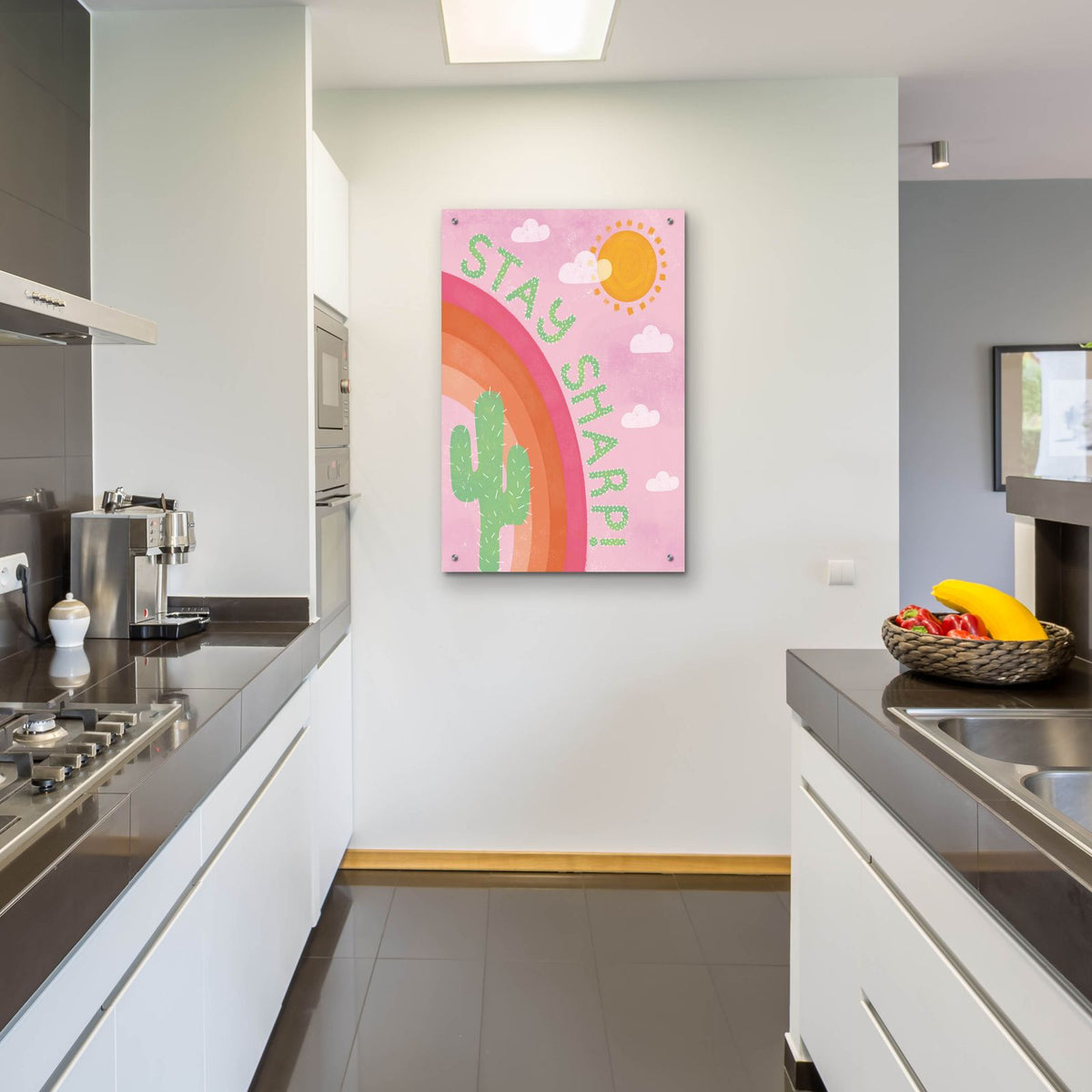Stay Sharp by Club Daydream - 24x36 acrylic wall art in a room